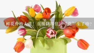 鲜花价格大涨！直接翻四倍！“花”生了啥？