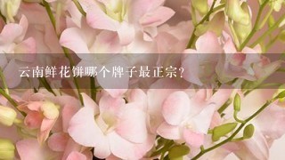 云南鲜花饼哪个牌子最正宗？