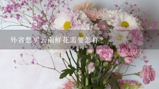 外省想买云南鲜花需要怎样？