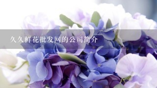 久久鲜花批发网的公司简介