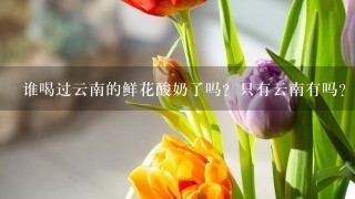 谁喝过云南的鲜花酸奶了吗？只有云南有吗？