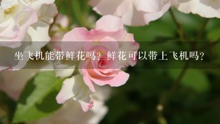 坐飞机能带鲜花吗？鲜花可以带上飞机吗？