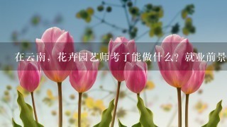 在云南，花卉园艺师考了能做什么？就业前景怎么样如题 谢谢了