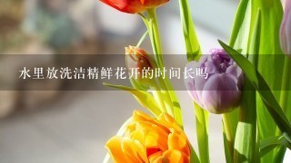 水里放洗洁精鲜花开的时间长吗