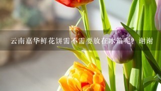 云南嘉华鲜花饼需不需要放在冰箱呢？谢谢