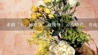 求助 7天，鲜花饼、玫瑰饼、云南特产、传统糕点数据魔方关键词，万分感谢！！