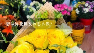 想做鲜花批发该怎么做？