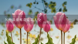 50种浪漫鲜花花语大全