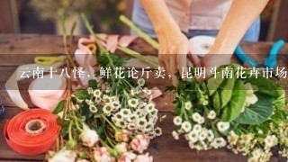 云南十8怪，鲜花论斤卖，昆明斗南花卉市场卖鲜花犹