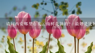 请问西安哪里有卖云南鲜花饼的？ 最好是比较正宗的，谢谢。