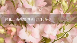 鲜花2级批发的利润空间多少