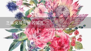 芝麻交易所排名第几