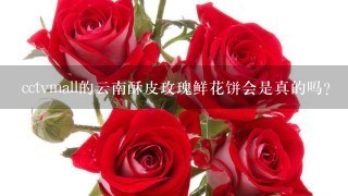 cctvmall的云南酥皮玫瑰鲜花饼会是真的吗？