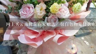 网上买云南鲜花商家赠送1包白色物是什么东西干什么用的?