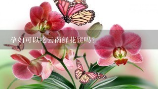 孕妇可以吃云南鲜花饼吗？