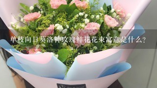 单枝向日葵洛神玫瑰鲜花花束寓意是什么？