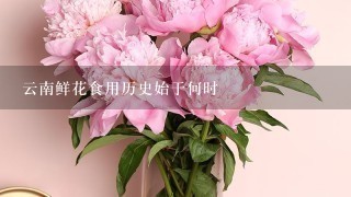 云南鲜花食用历史始于何时