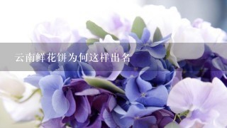 云南鲜花饼为何这样出名