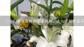 3开门鲜花保鲜柜怎么拆卸，太大了屋里进不去，求助