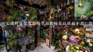 云南鲜花批发市场里面的鲜花品质高不高？价格贵吗