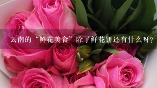 云南的“鲜花美食”除了鲜花饼还有什么呀？