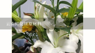 云南鲜花饼原材料