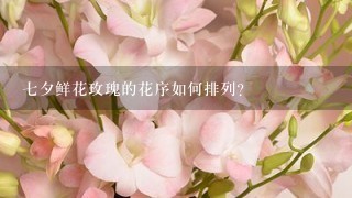 七夕鲜花玫瑰的花序如何排列?